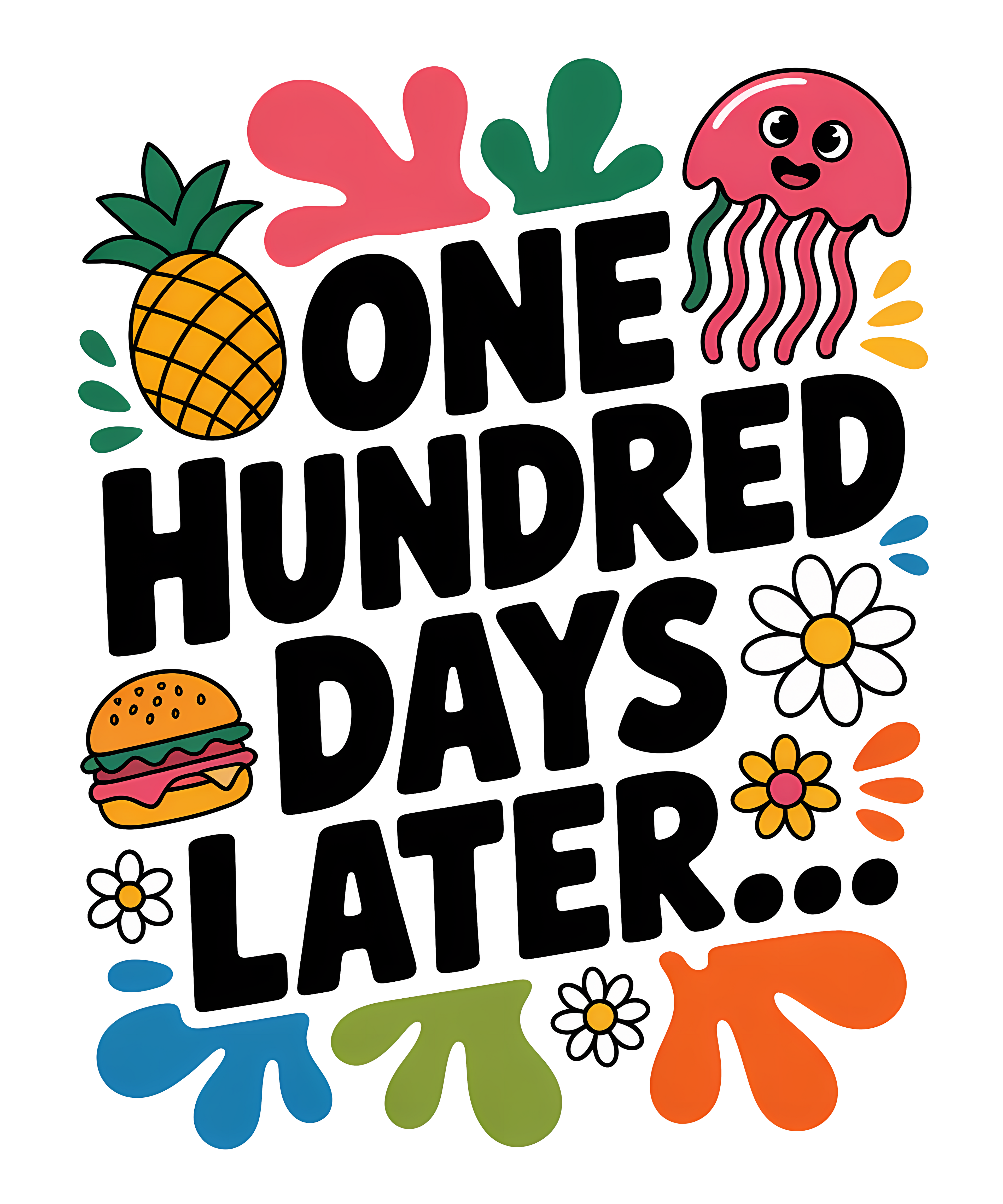 100 Days Shirts Designs