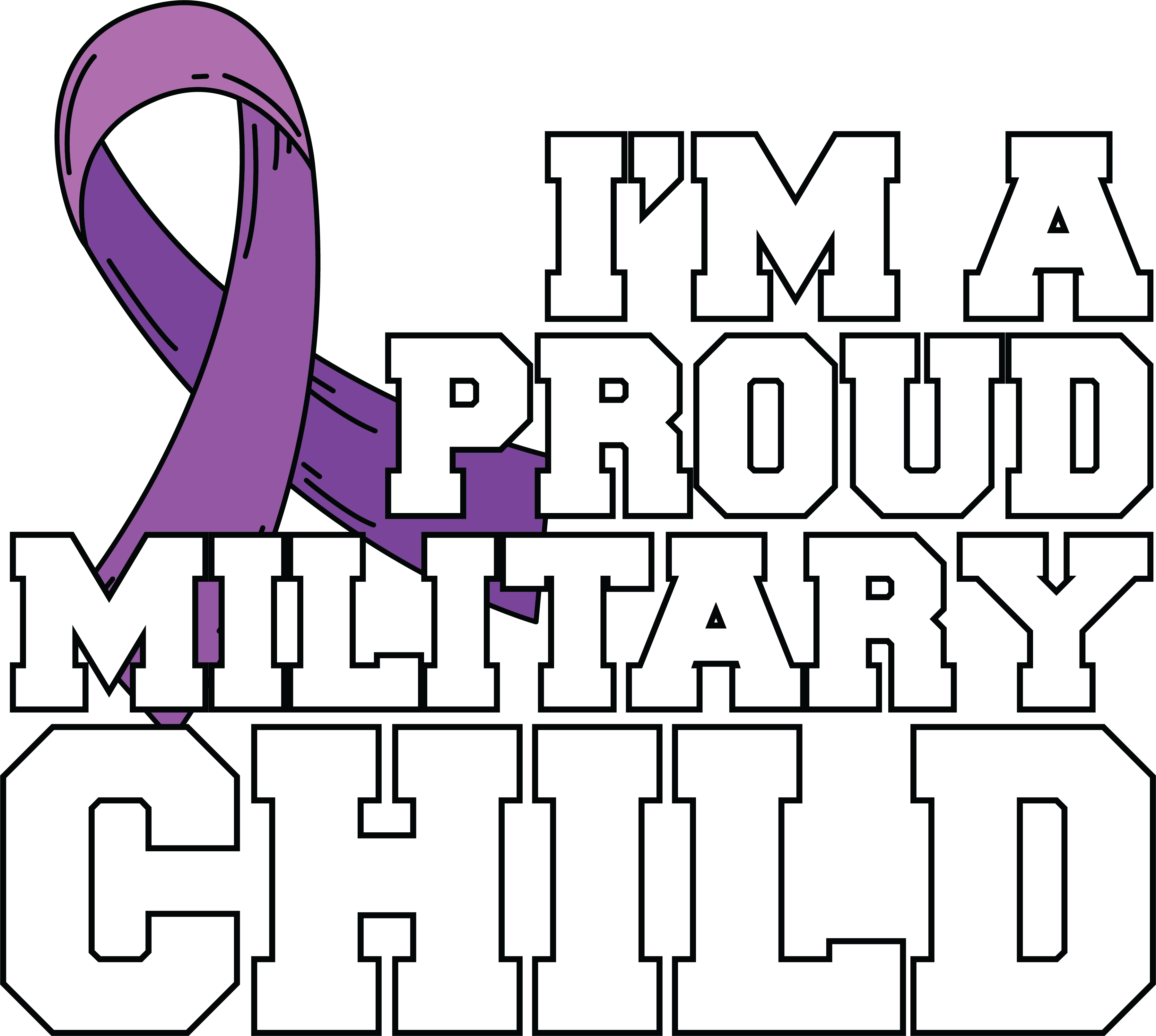 Month of the Military Child/Purple Up Shirts