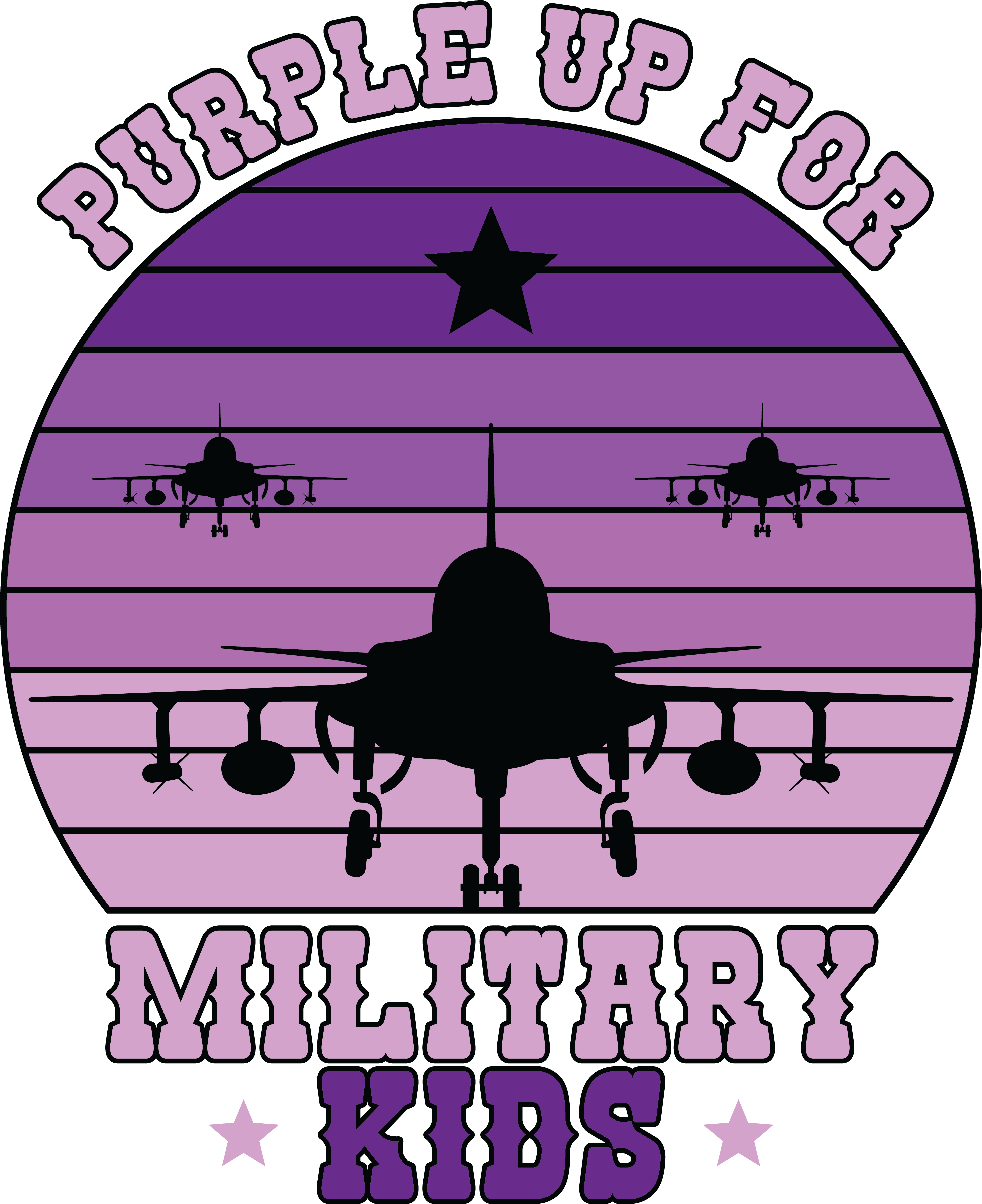Month of the Military Child/Purple Up Shirts