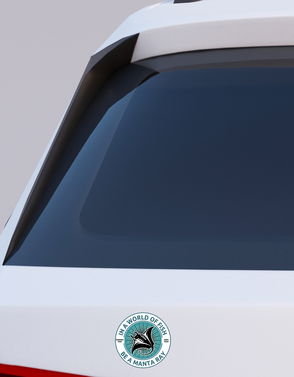 Running Man Car Magnet