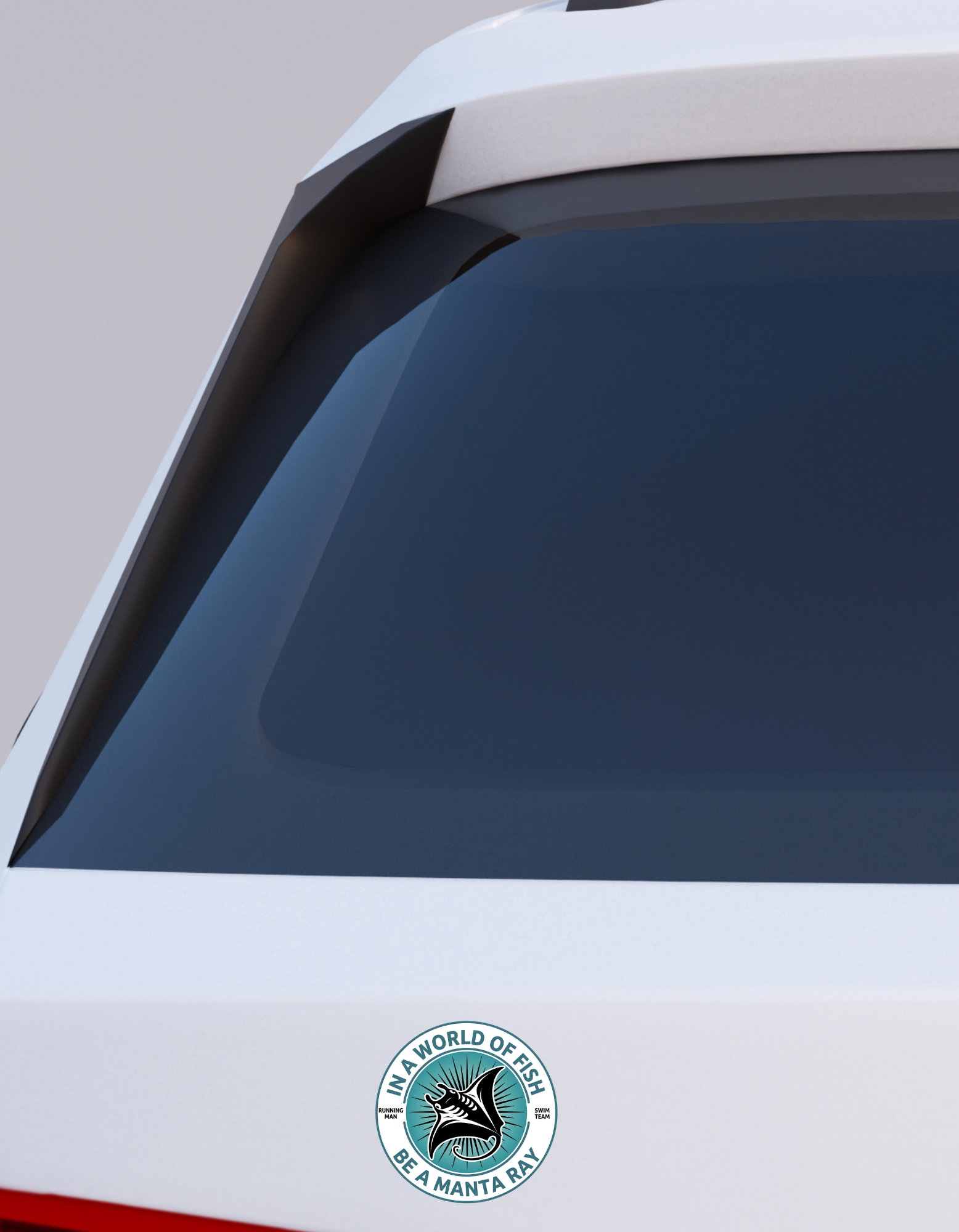 Running Man Car Magnet